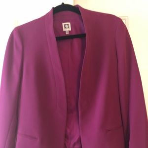 Anne Klein Raspberry Blazer Size 8